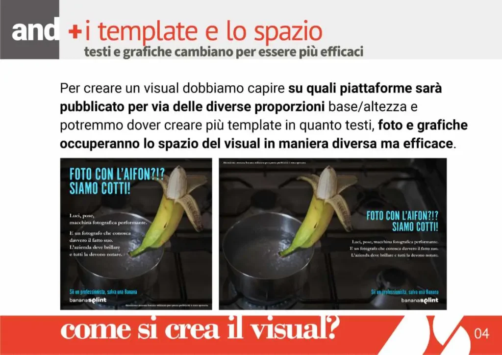 Corso base di grafica per contenuti social e digital 1 i template e lo spazio