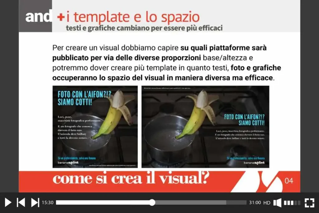 Corso base di grafica per contenuti social e digital 4 videocorso