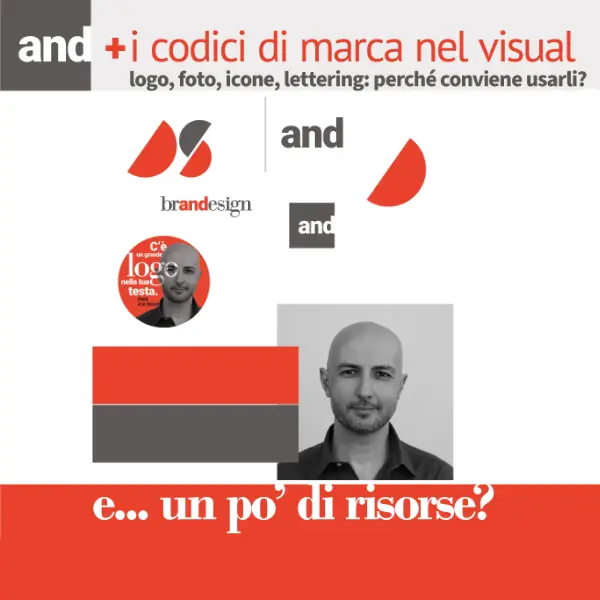 Slide corso i codici di marca nel visual